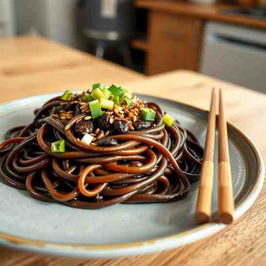 Homemade Black Bean Noodles - Easy Zhajiangmian Recipe